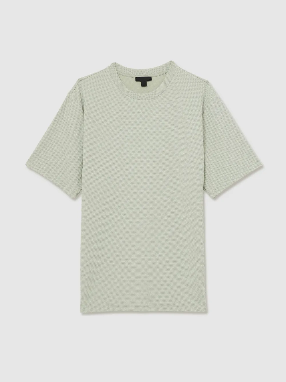 Men's Elastic Textured Short Sleeves