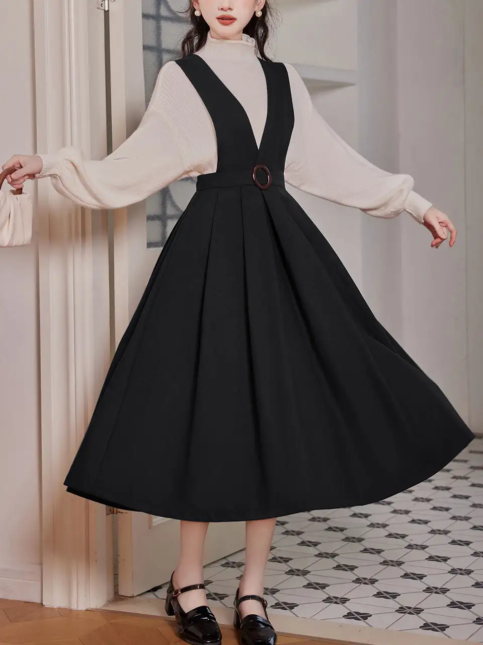 Bow Shirt Maxi Dress