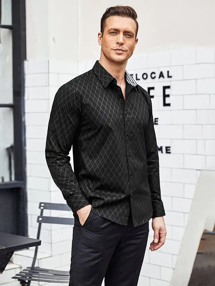 Business Long Sleeve Slim Fit Dress Shirt