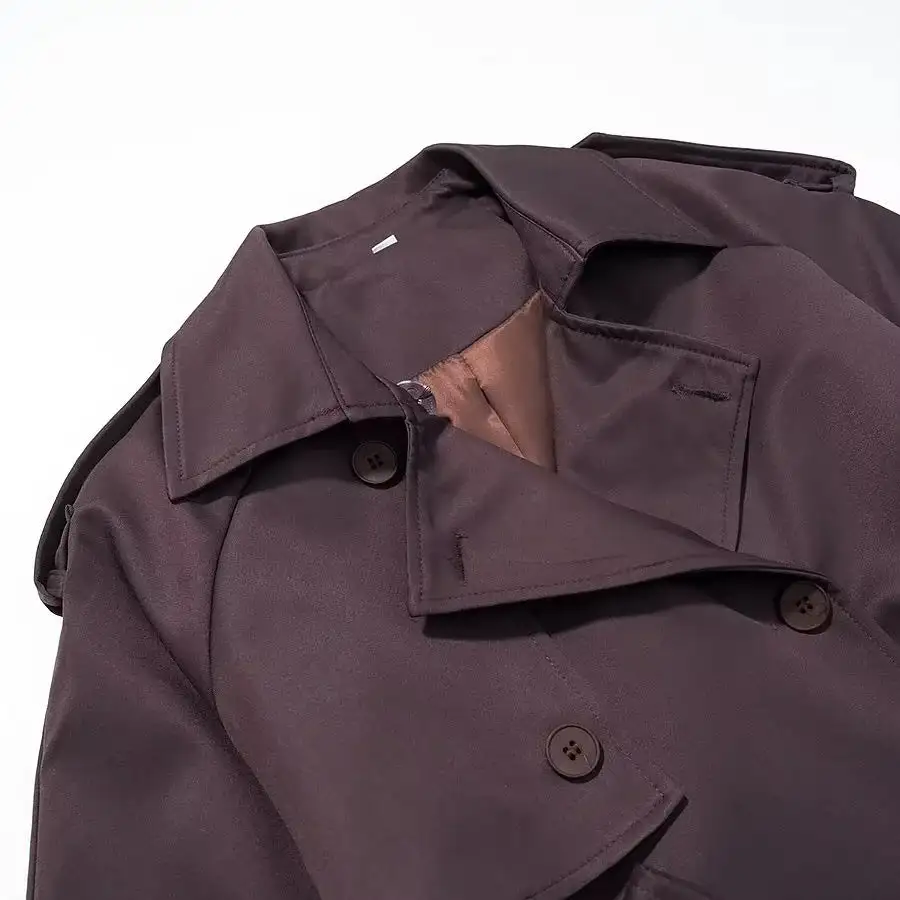 Modern Hooded Trench Coat
