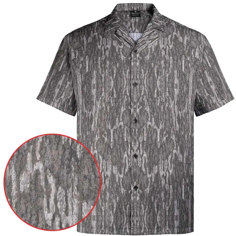 Men's Camo Hawaiian Shirt Duck Hunting Short Sleeve Button-Up Shirts