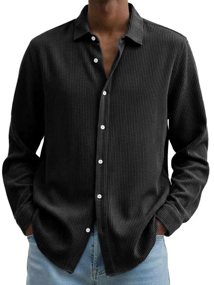 Corduroy Camp Collar Shirt