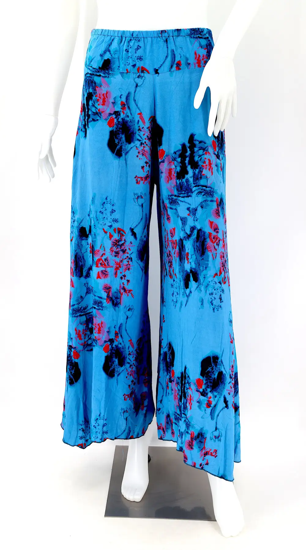 Women's Easy Fit Palazzo Wide Leg Patchwork Pants