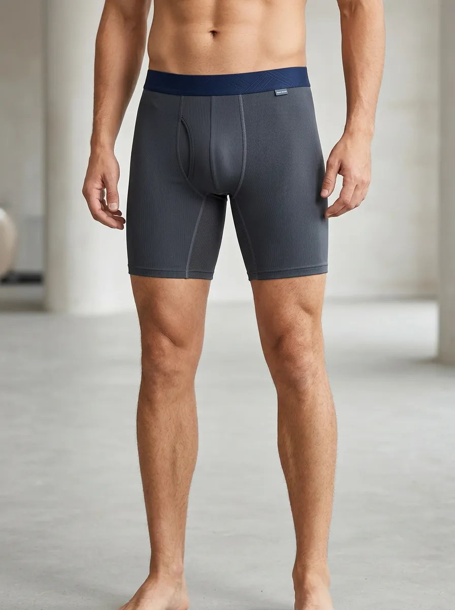 Men's Athletic Performance Ribbed Boxer Briefs