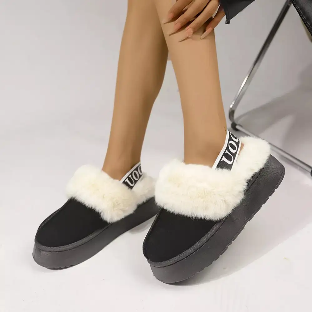 Refined Round Toe Platform Ankle Boots