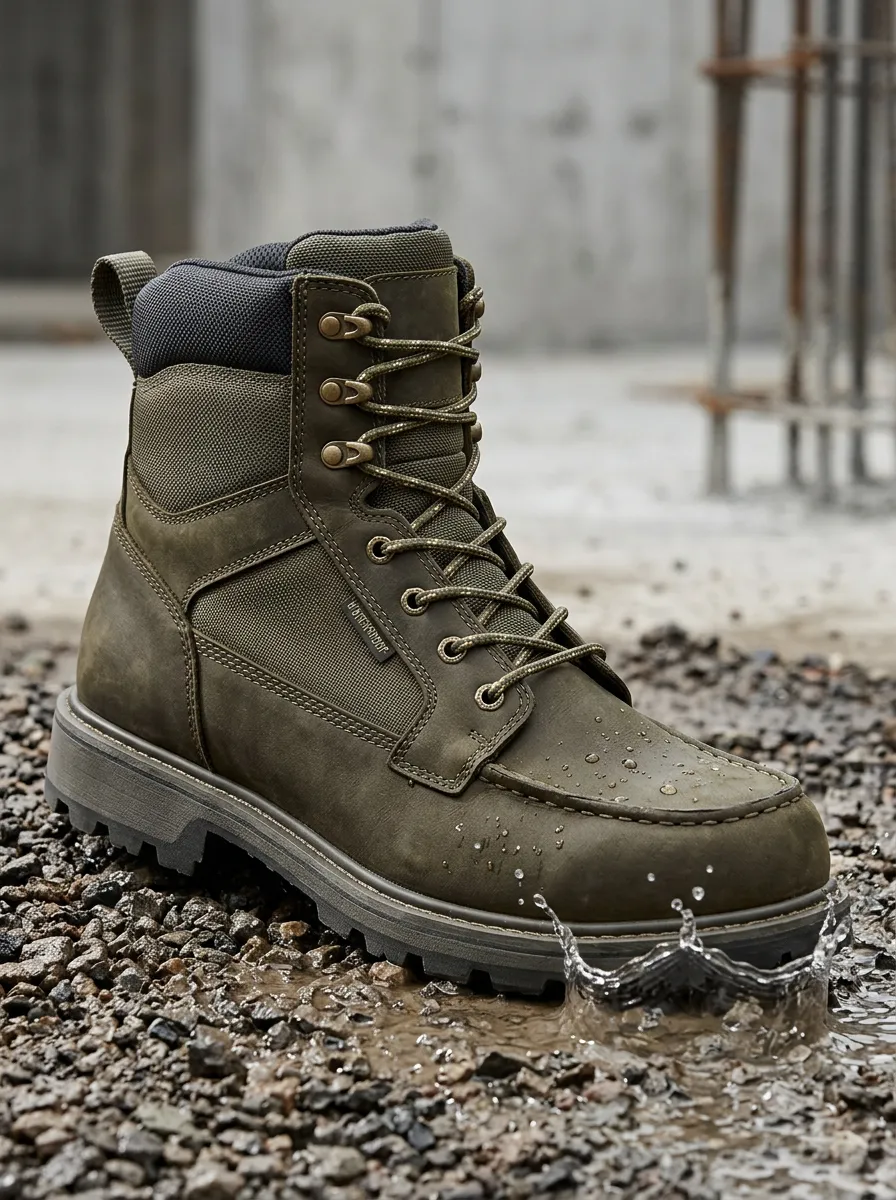 Protective-Look Tactical Outdoor Men's Waterproof Work Boots