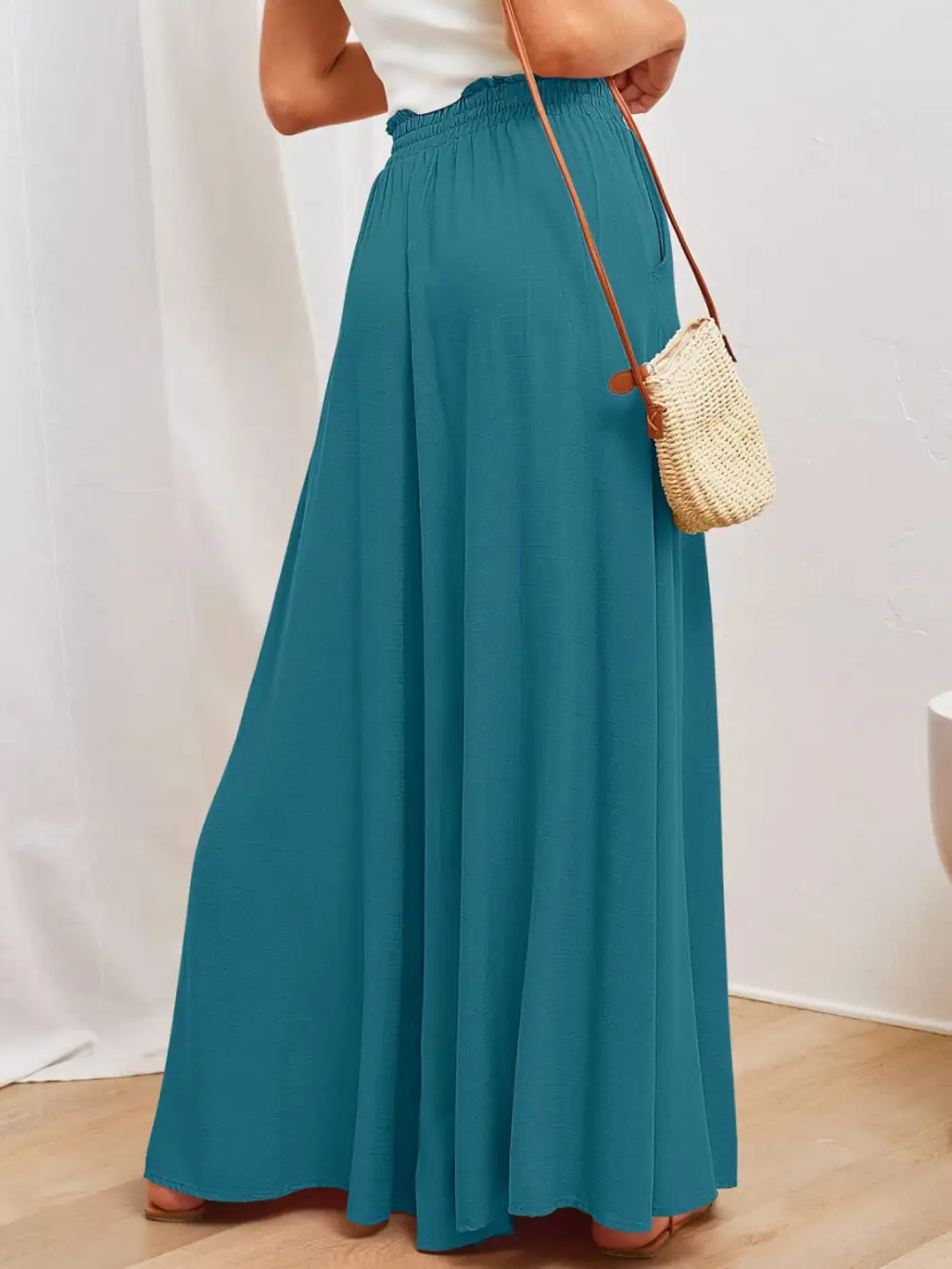 Wide Leg Pocket Pants