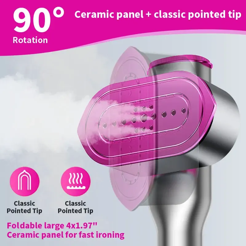 2-in-1 Handheld Garment Steamer & Iron
