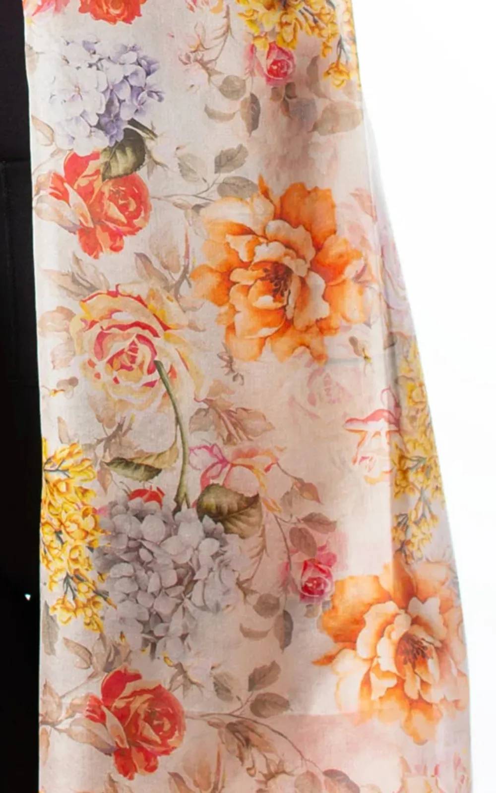Light Luxury Elegant Floral Print Ladies Scarf