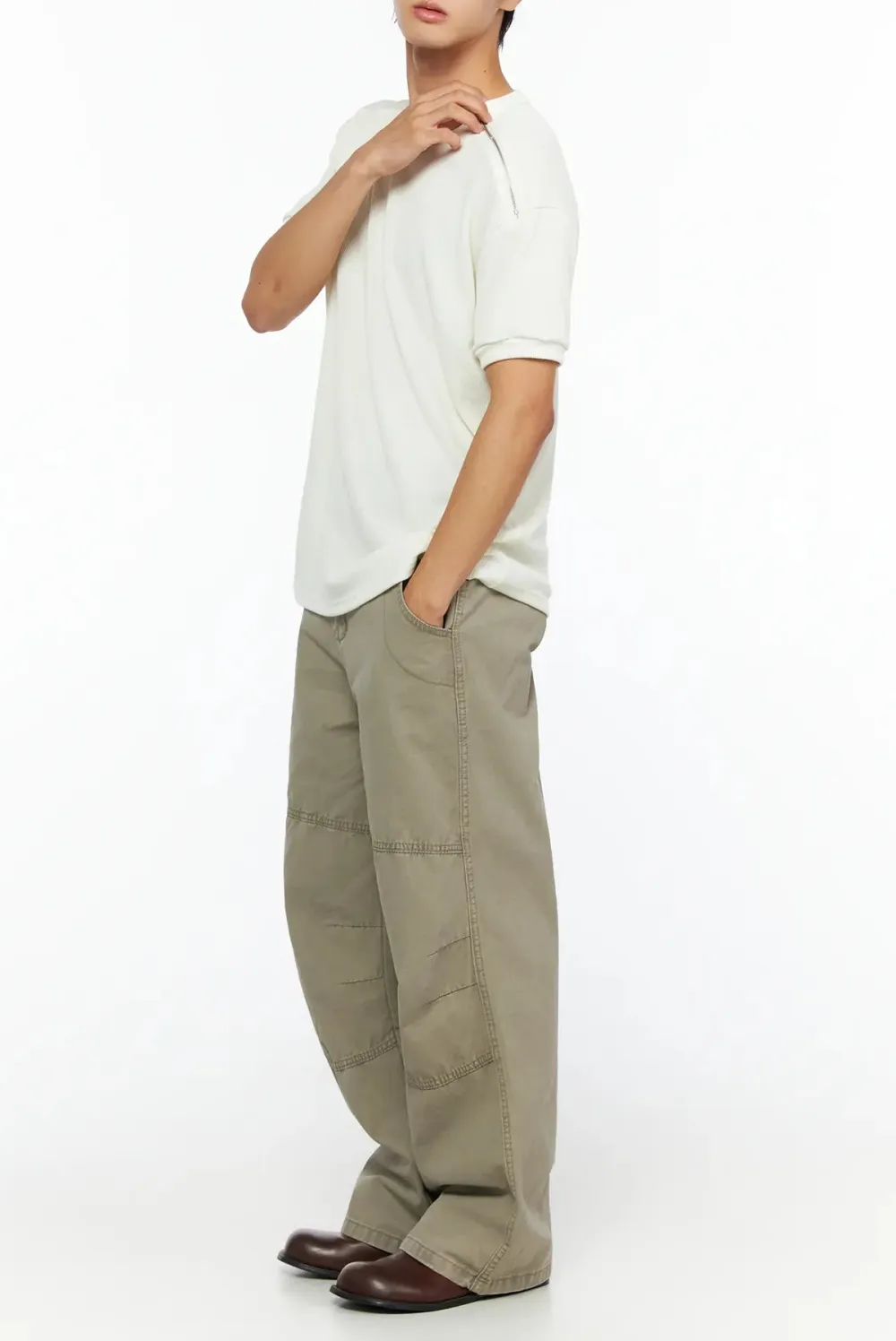 Men's Shoulder Zip Tee