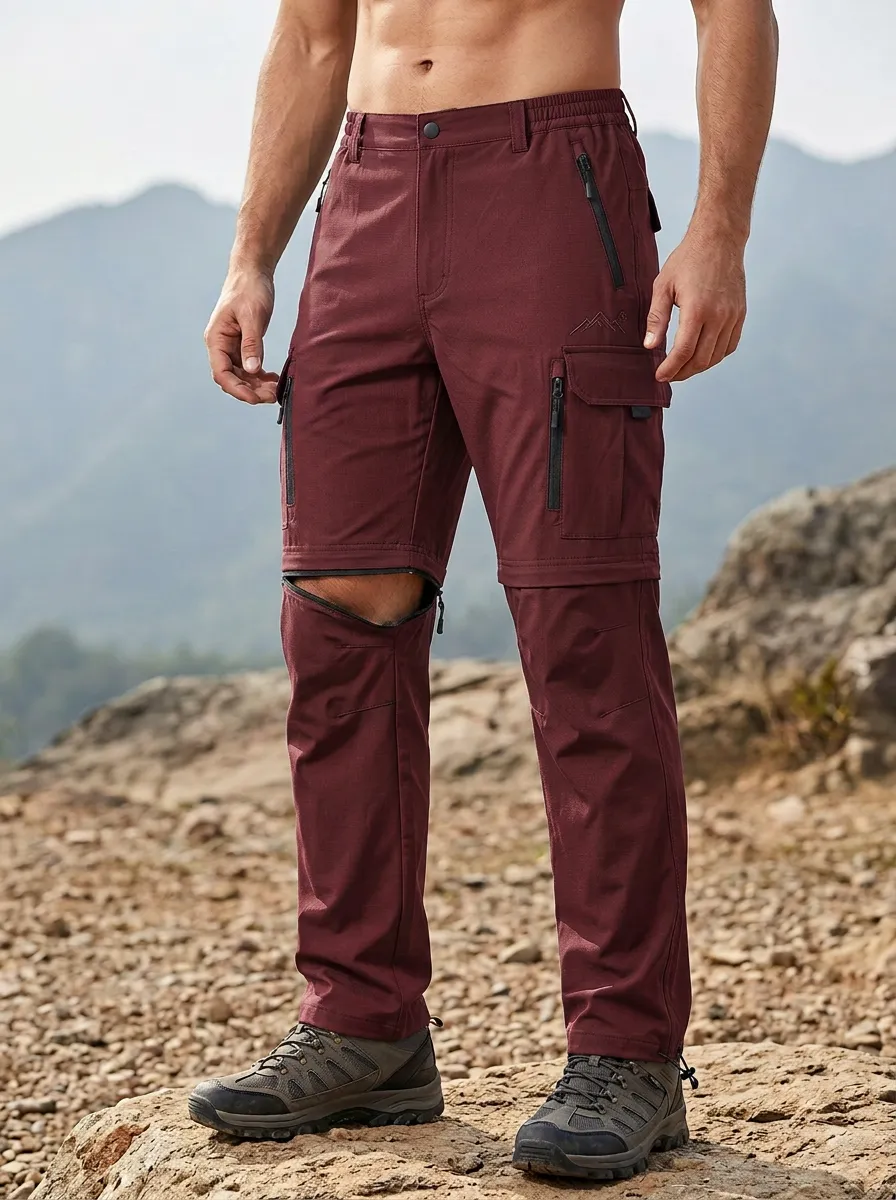 Men's Field All-Terrain Waterproof Zip-Off Tactical Cargo Pants
