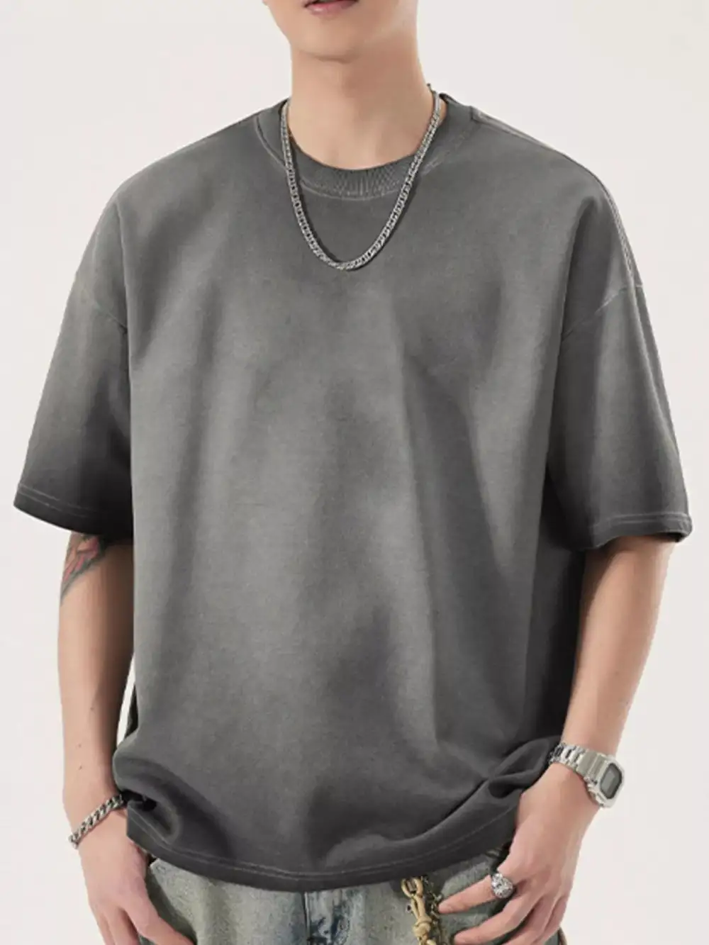 Oversized Round Neck T-Shirt