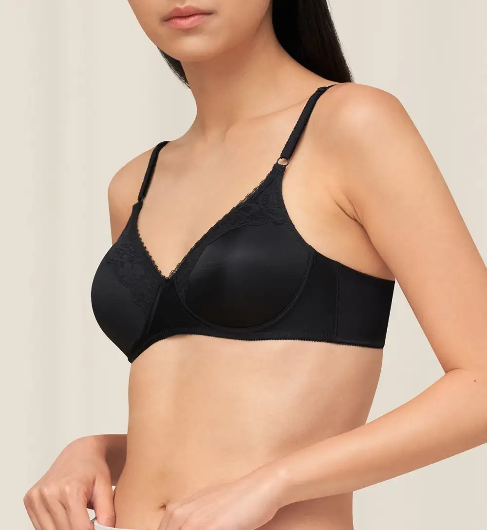 Women's Easy-Wear Non-Wired Padded Lace Molded Bra