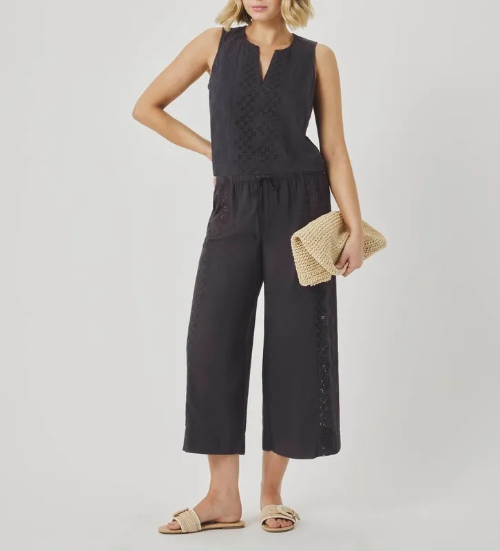 Airy Eyelet Pant Pants