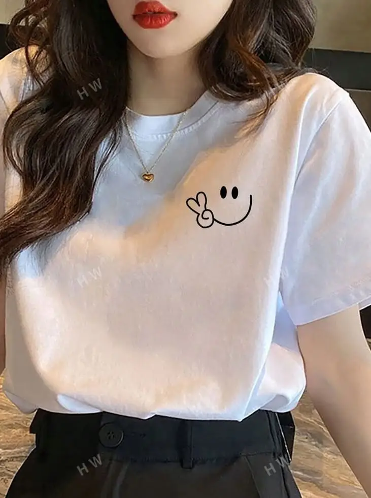 Smiley Peace Cotton Tee