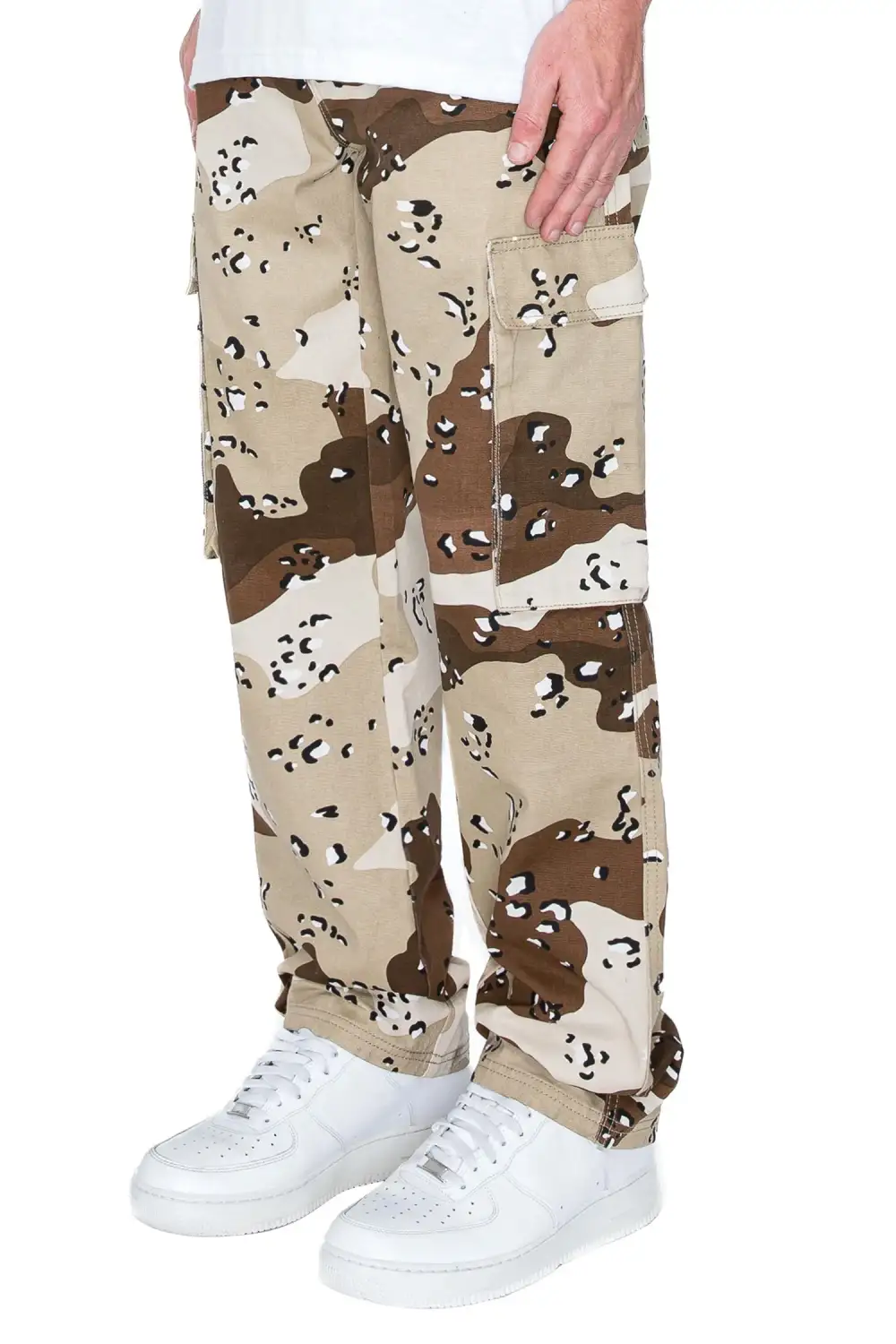 Men's Baggy Fit Camo Cargo Jeans