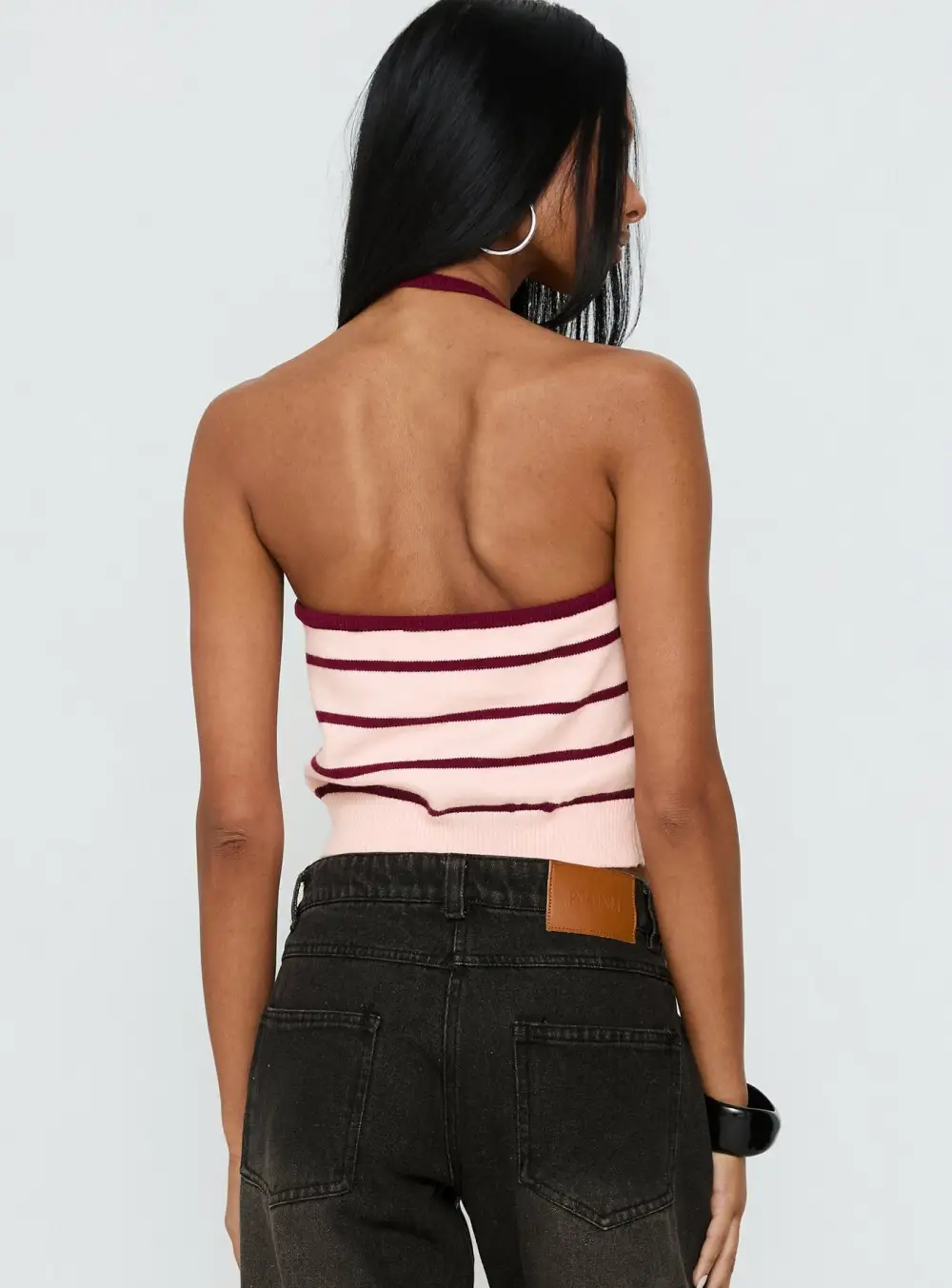 Ribbed Halter Tank Top