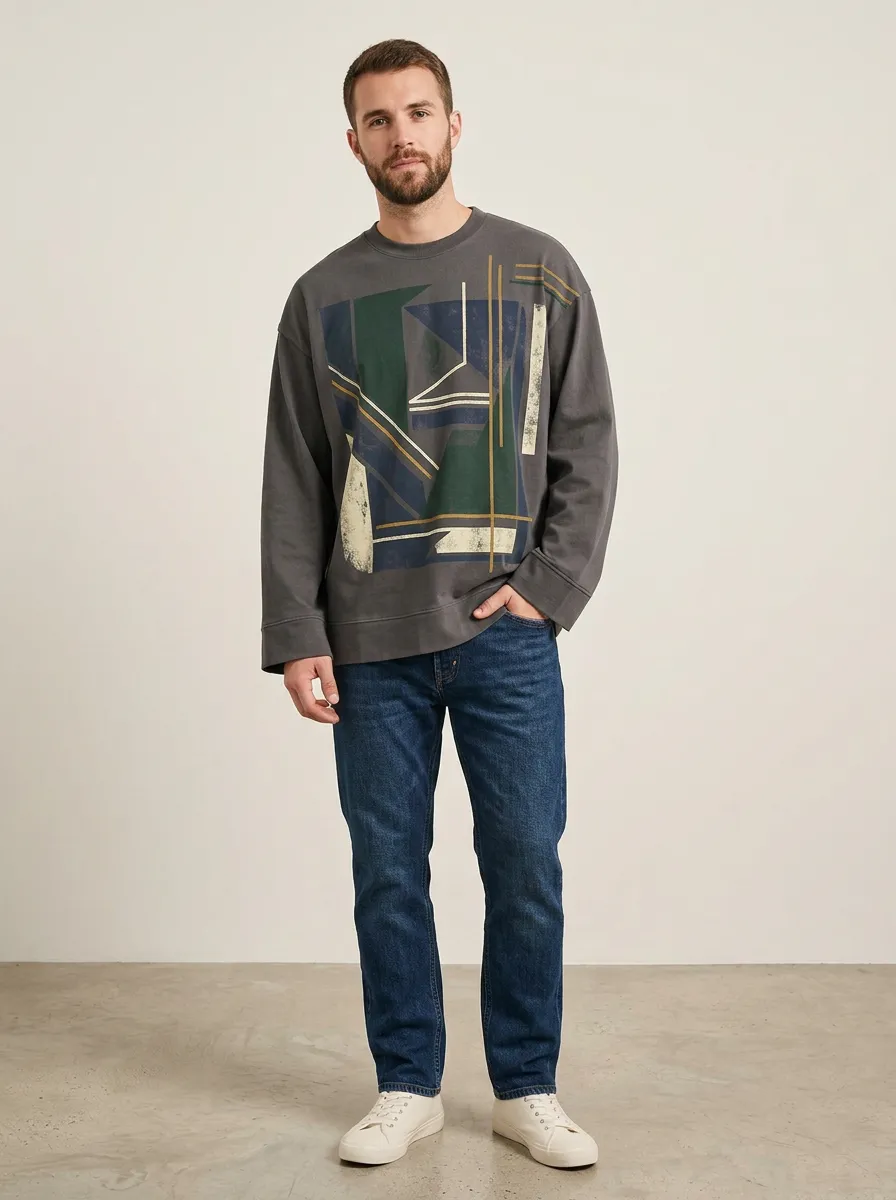 Men's Long Sleeve Contemporary Fit Balanced Shirt