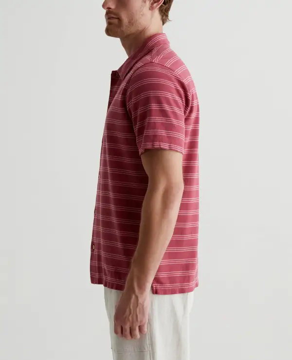 Men's Jacquard Button-Up Shirt