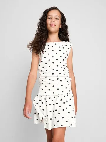 7-15yrs | Cotton Rich Polka Dot Rara Skirt