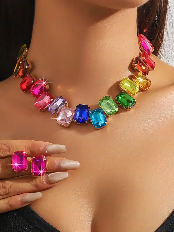 Crystal-Look Accent Earrings