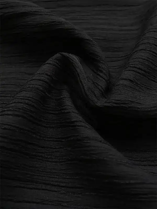 Simple Texture Commuting High Waist Wide Pants