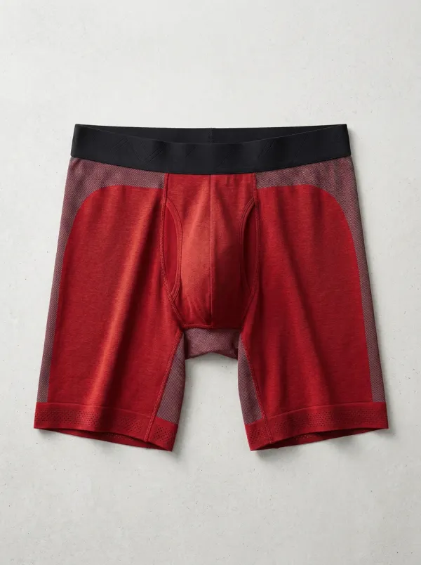 Men's Athletic Performance Charcoal Grey Seamless Boxer Briefs