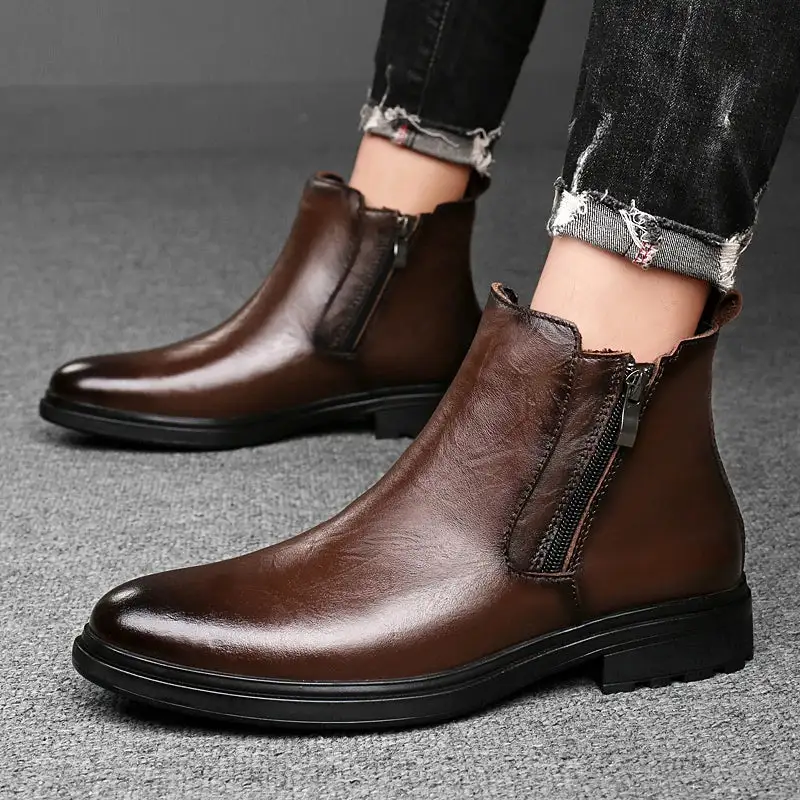 Leather Chelsea Boots
