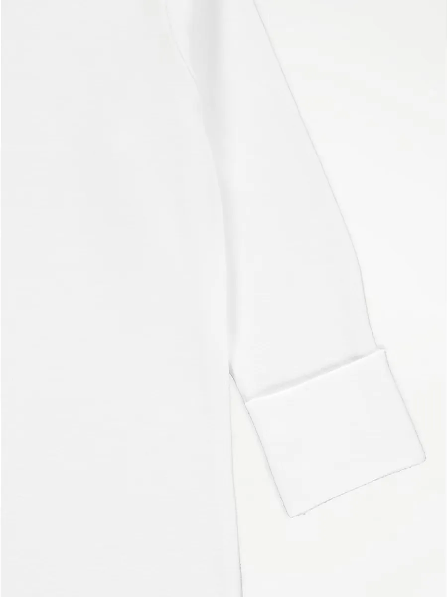 White Long Sleeve Sleepsuits 5 Pack