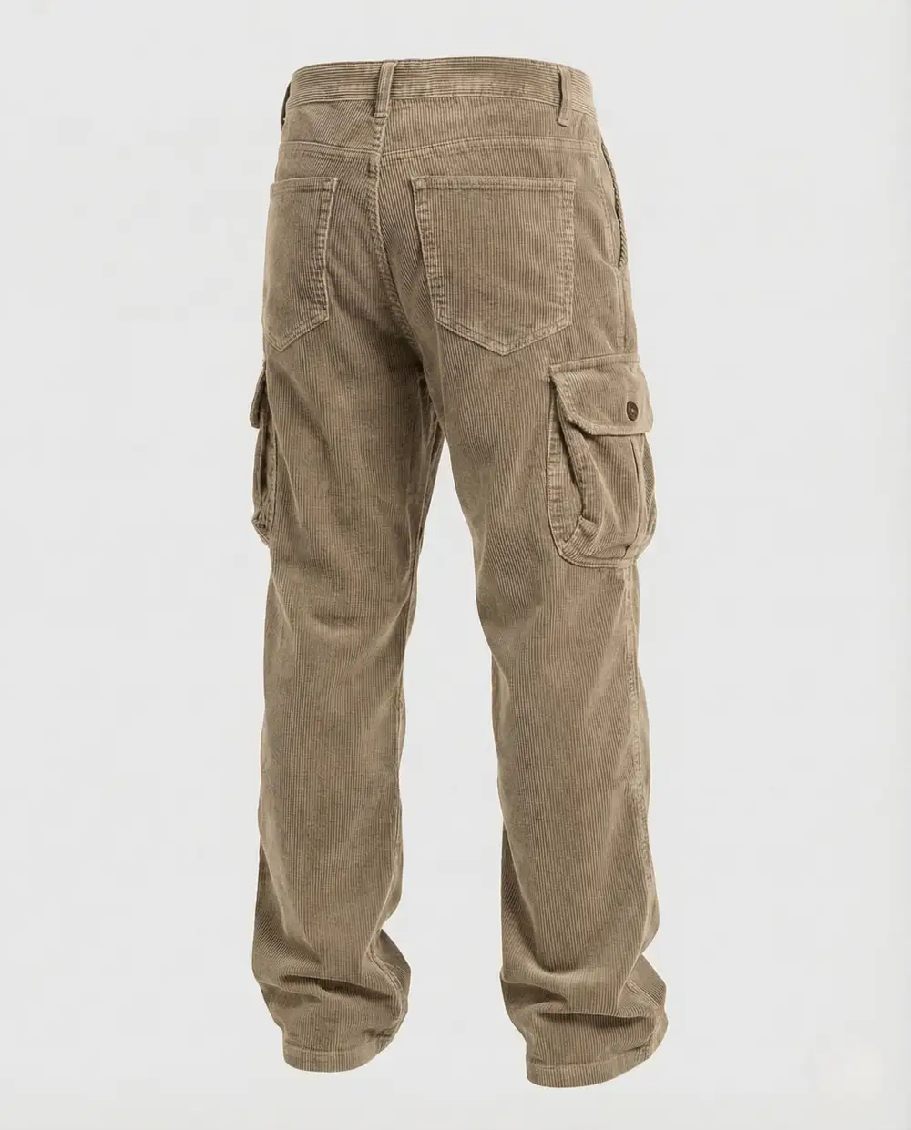 Men's Cord Cargo Pants Pockets