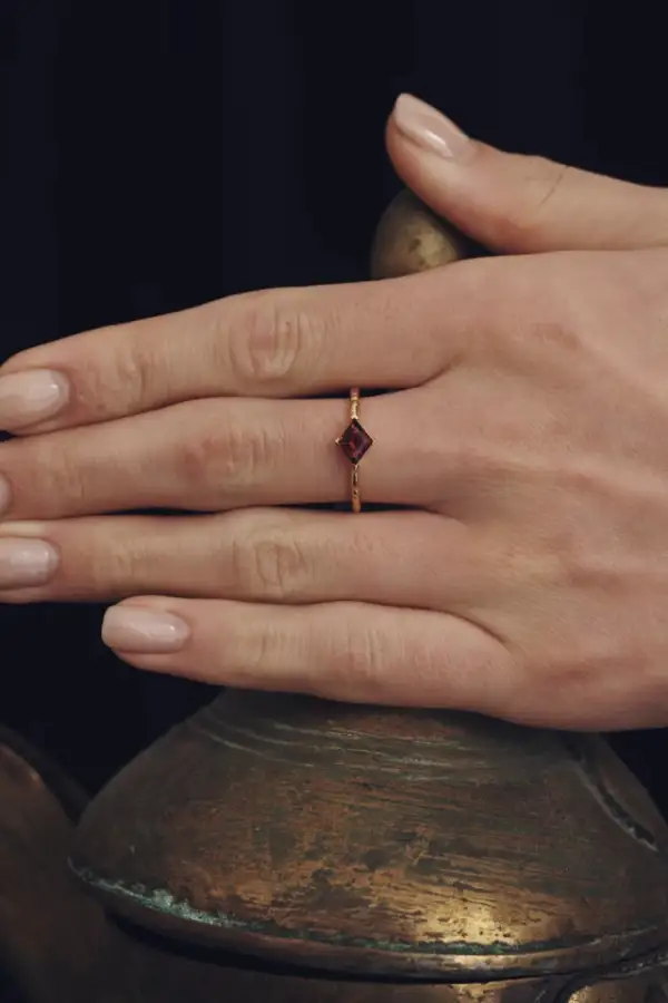 Garnet Polished Ring