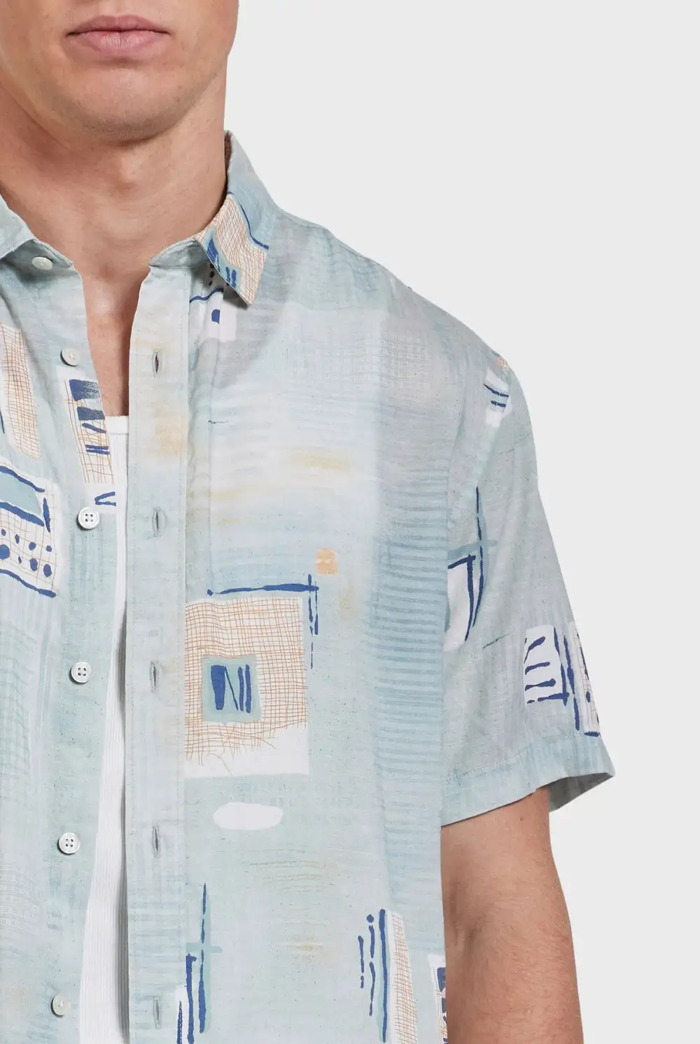 Multicolor Printed Short Sleeve