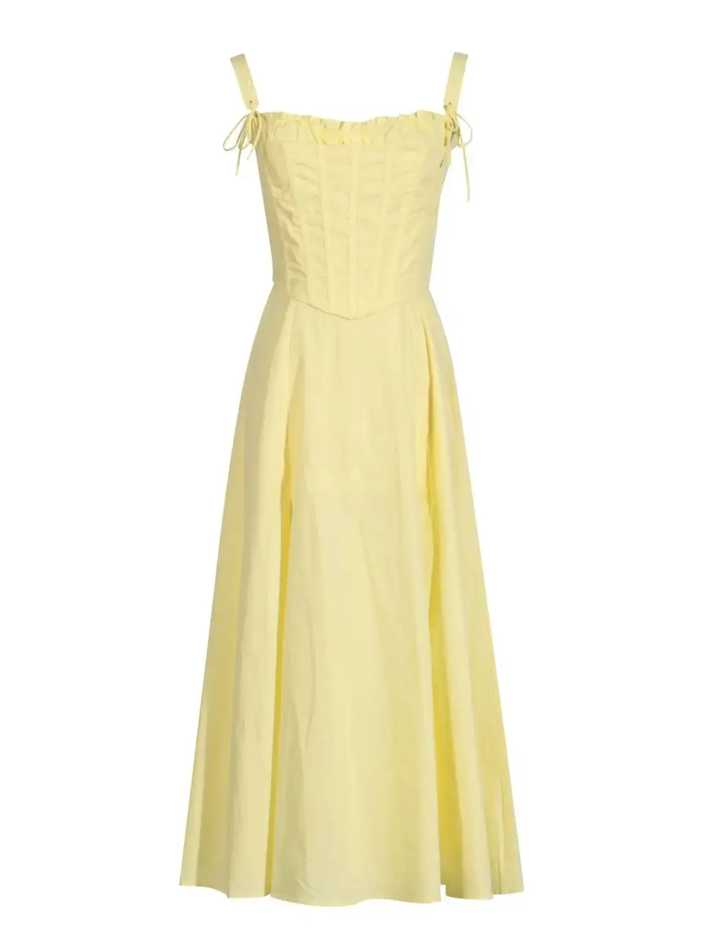 Zip Front Slit Sleeveless Midi Dress