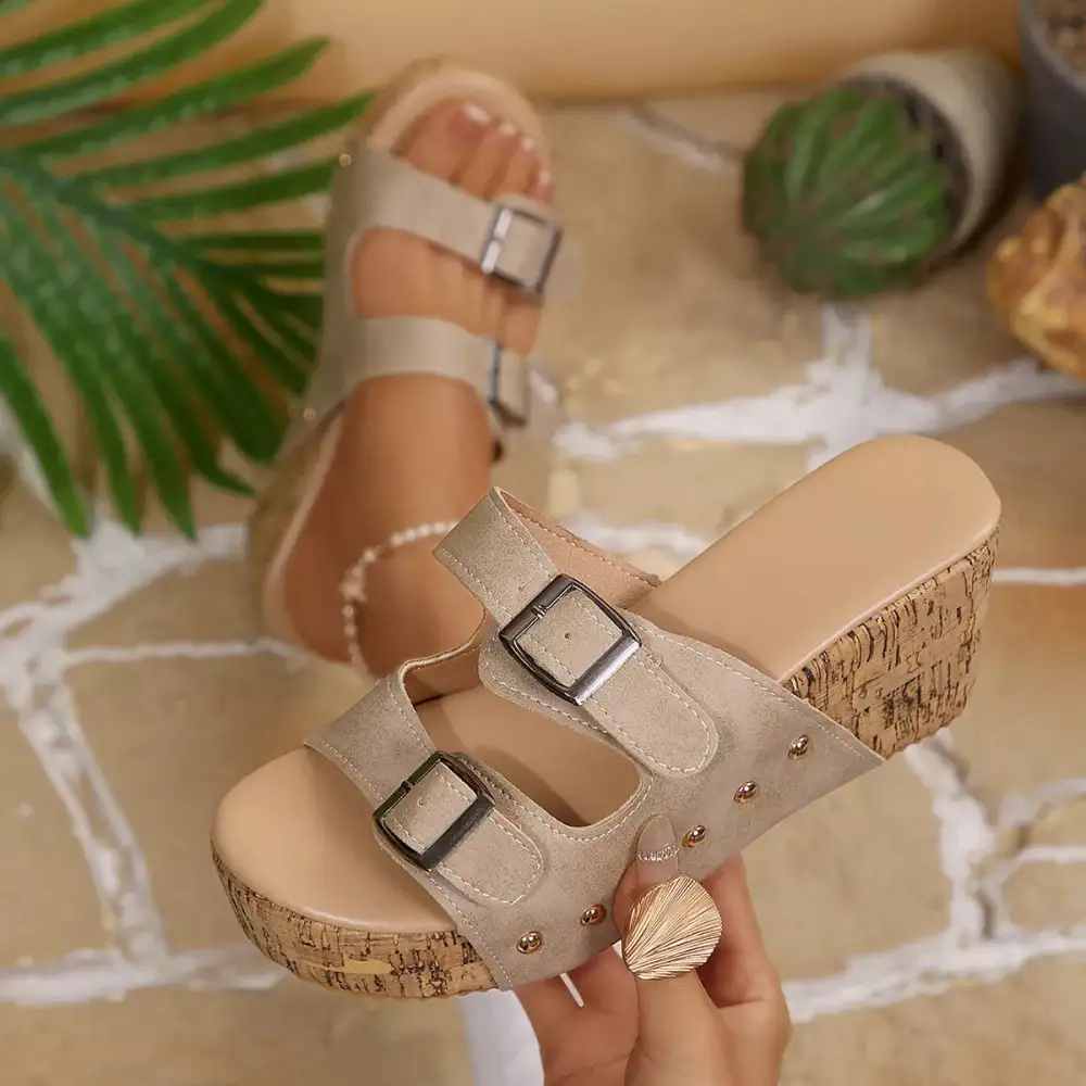 Everyday Open Toe Wedge Sandals