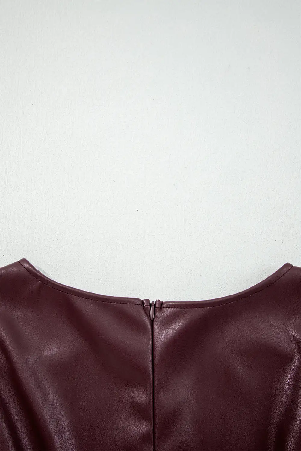 Easy Fit Faux Leather Sleeveless Mini Dress