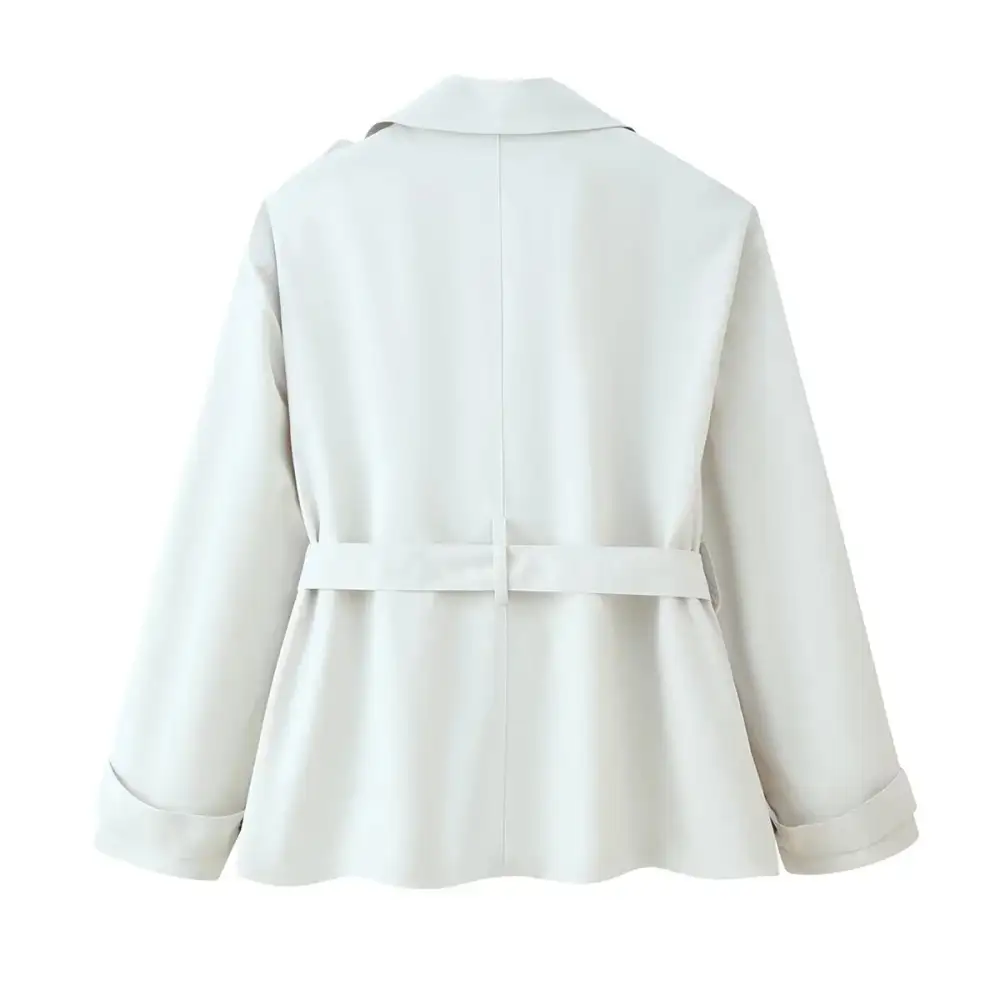 Modern Double Breasted Trench Coat