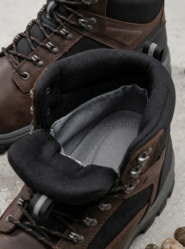 Jobsite Outdoor Leather-Look Men's Waterproof Work Boots