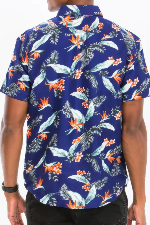 Men's Print Button-Down Shirt
