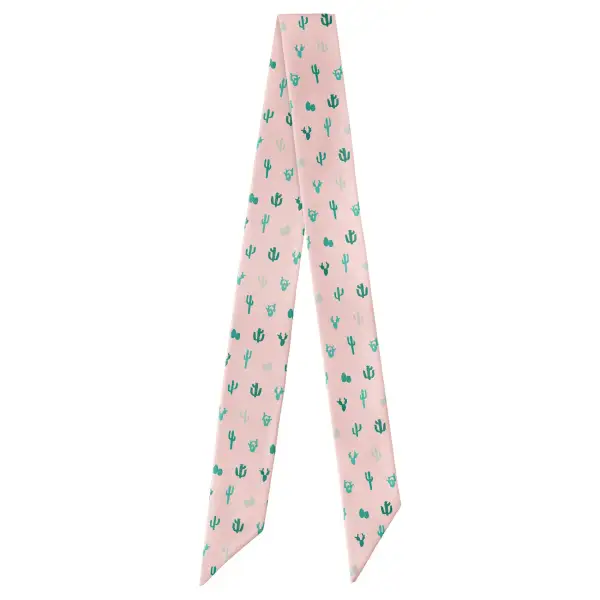 Cactus Herbage Pattern Hair Scarf