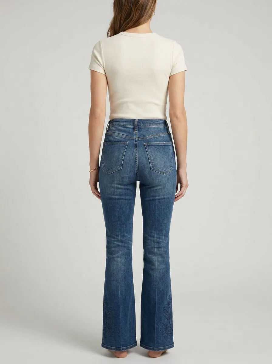 Women's High Waist Casual Denim Jeans