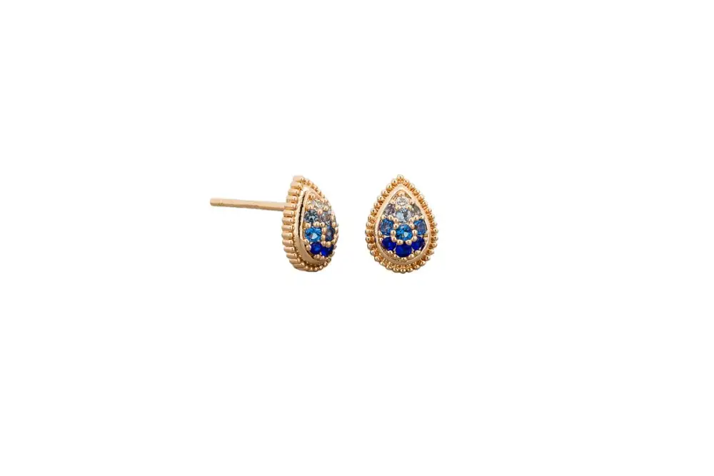 Faded Crystal Teardrop Teardrop Earrings