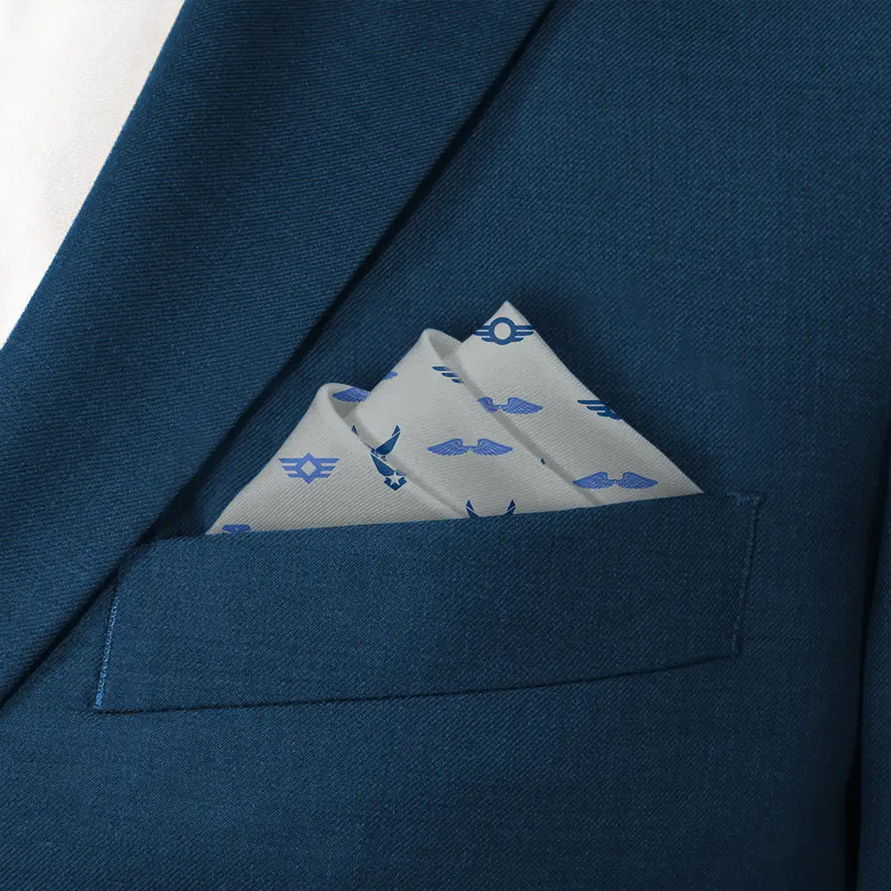 Graceful Refined Military Motif Pocket Square