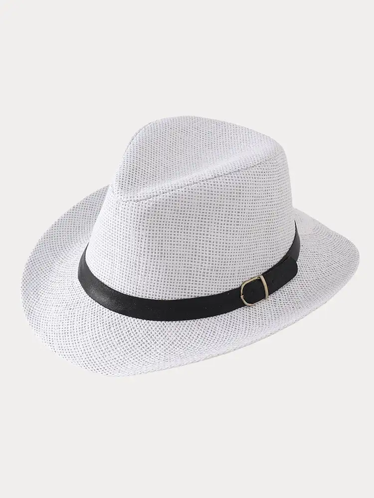 Classic Belted Panama Hat
