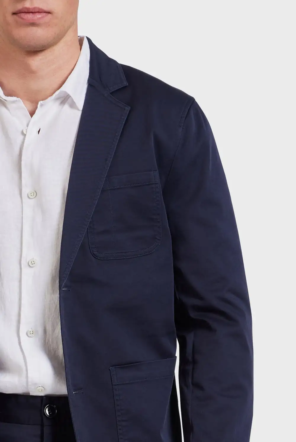 Stone Cotton Blazer
