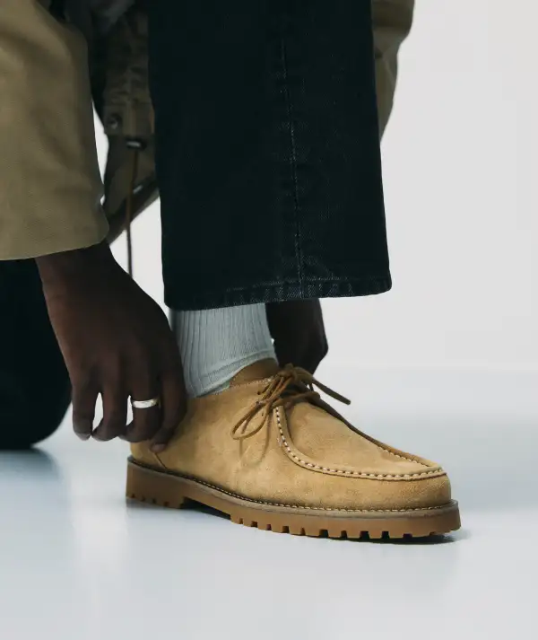 Refined Suede Moc Toe Shoes