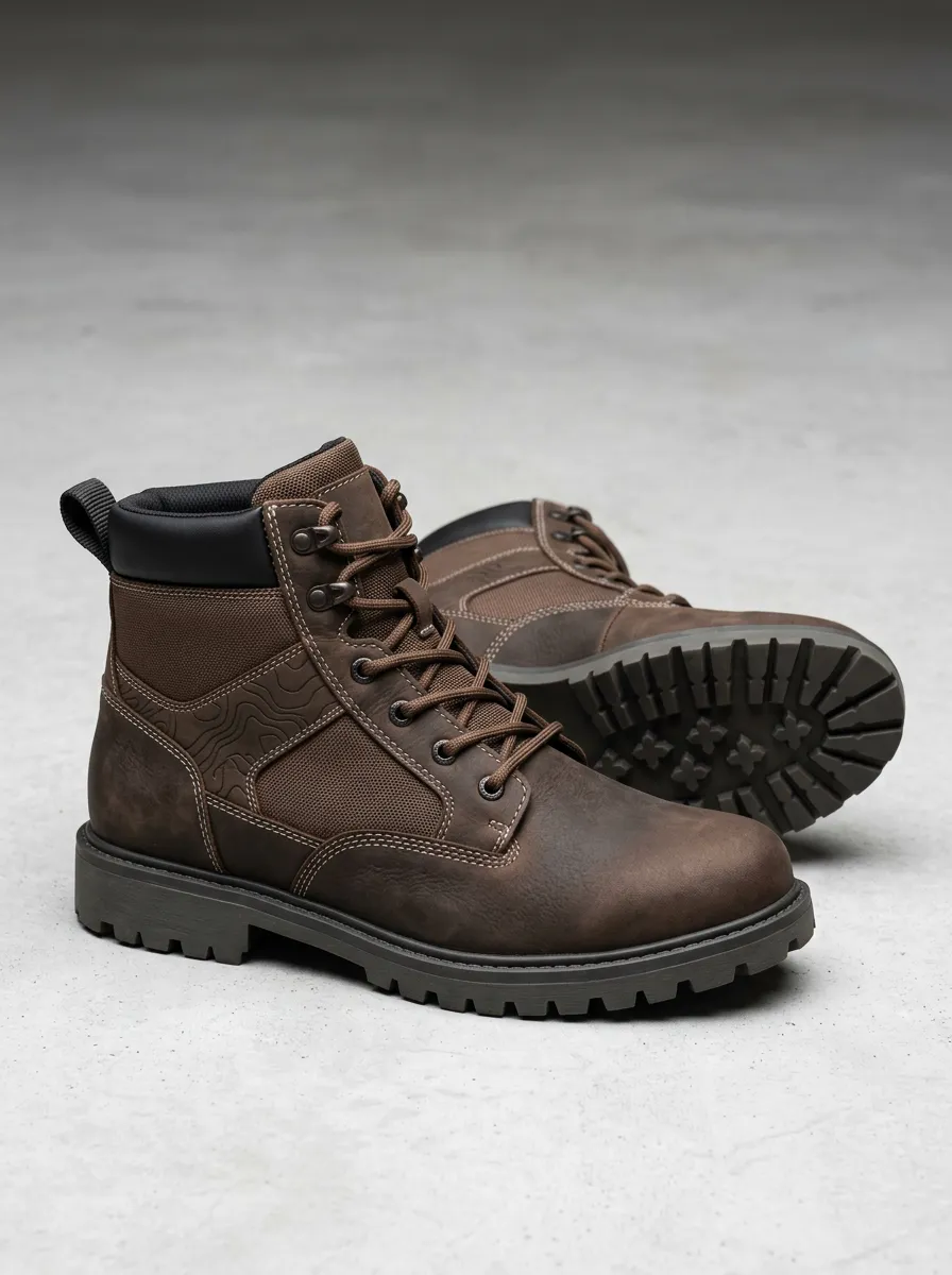 Men's Topographic Work Boots