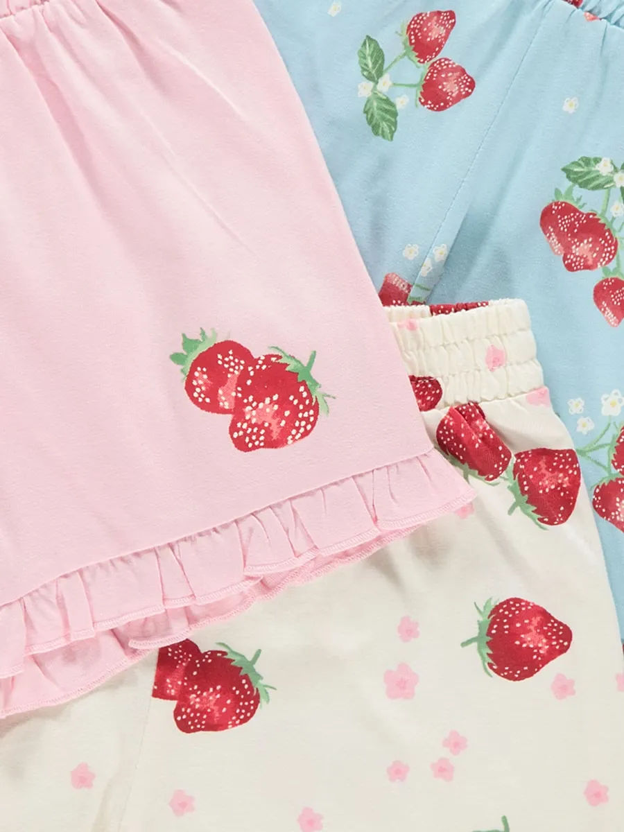Strawberry Jersey Shorts 3 Pack