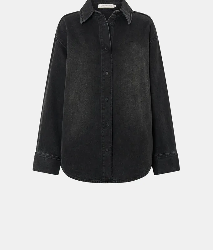 Vintage Black Denim Shirt