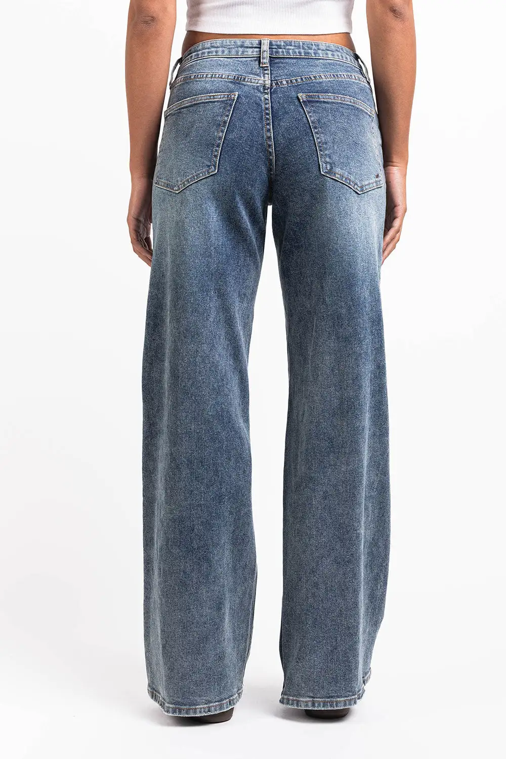 Daytime Mid Rise Wide Leg Jeans