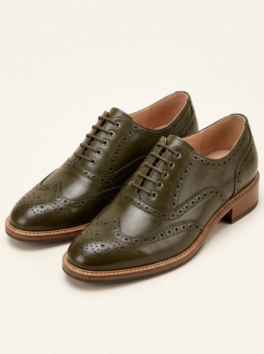 Refined Wingtip Brogue Women's Classic Pumps